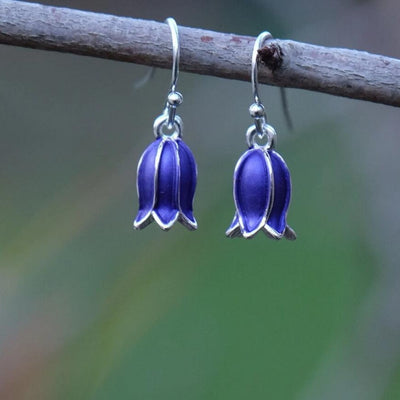 Clocs Lliwgar Newydd Temperament Gwyllt Blodyn Orchid Earingau Pendentif