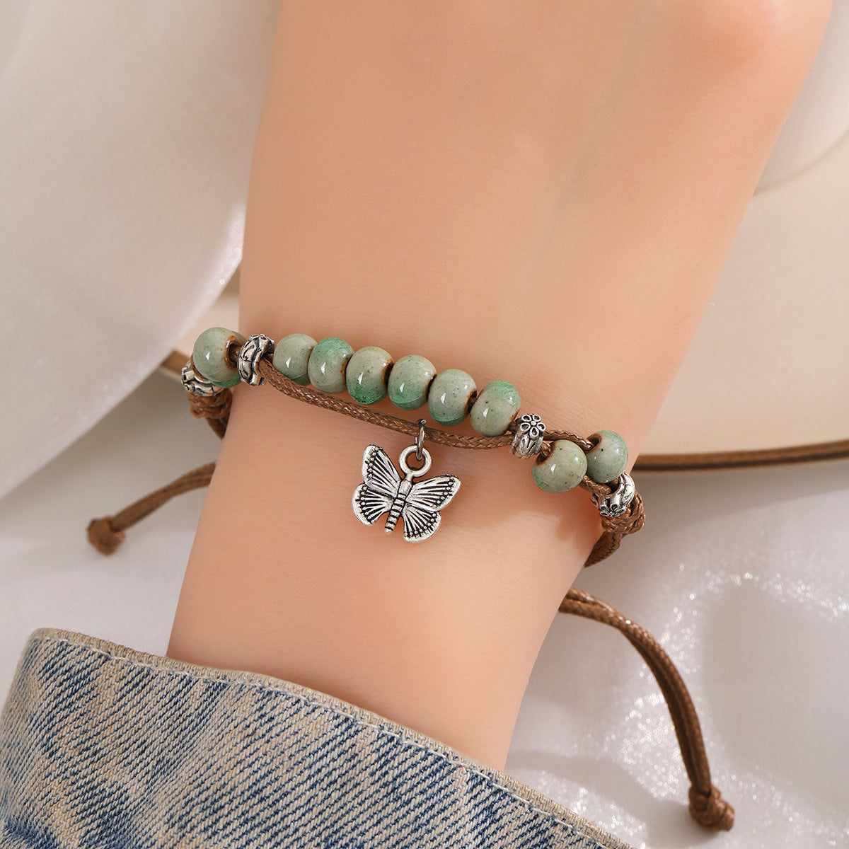 Butterfly Beaded Bracelet