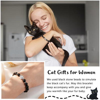 Nature Stone Bracelet Crazy Cat Lady Gifts