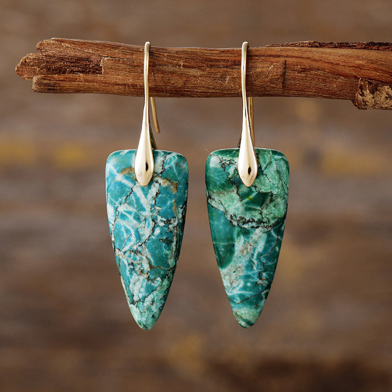 Vintage Natural Stone Earrings