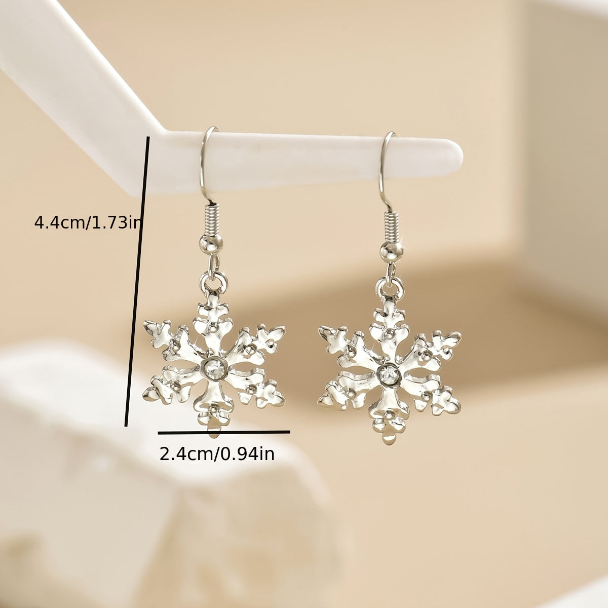 Christmas Elegant Snowflake Drop Dangle Earrings