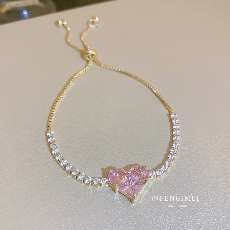 Zircon Heart Bracelet