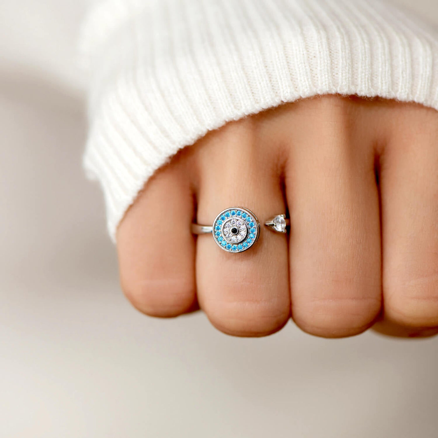 🔥2024-New Year Hot Sale 48% Off💓- Evil Eye Fidget Ring