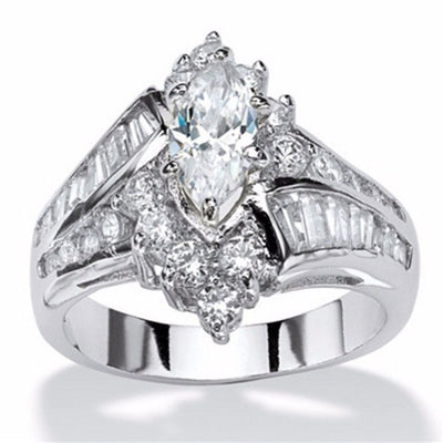 Zircon White Ring