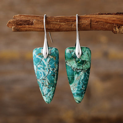 Vintage Natural Stone Earrings