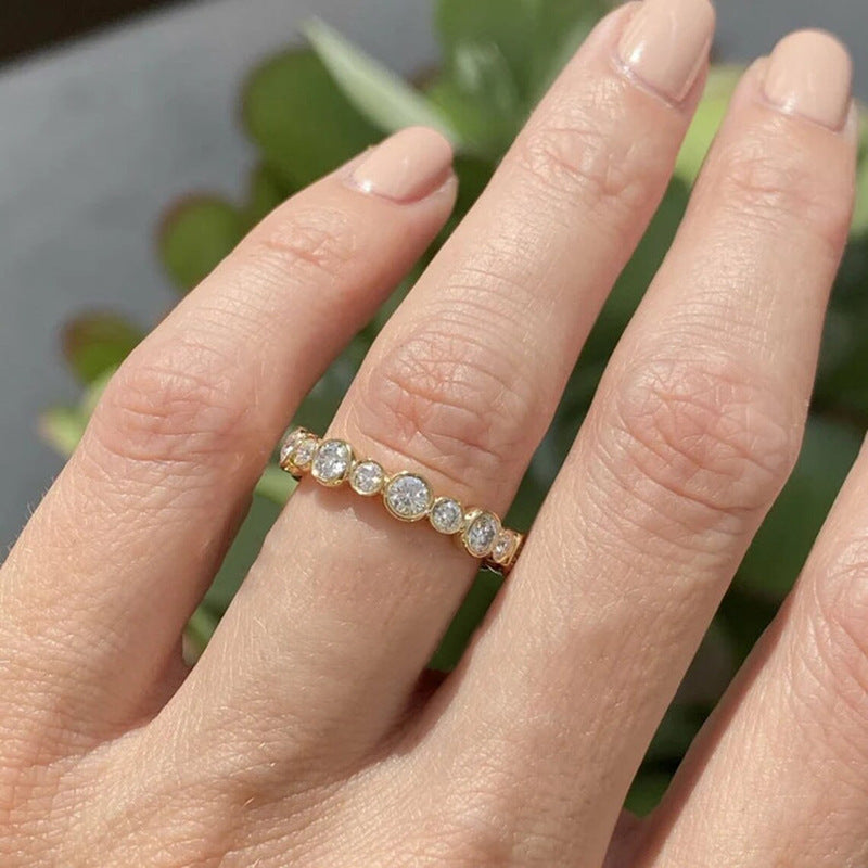 Zircon Diamond Ring