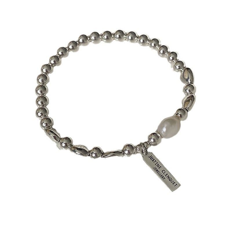 Geometric Rectangular Pearl Bracelet