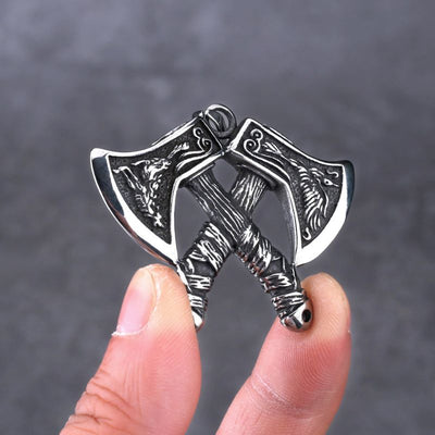 Nordic Viking Tomahawk  Sterling Silver Pendant