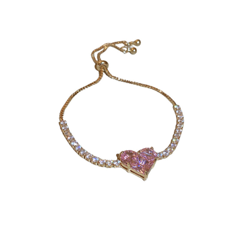Zircon Heart Bracelet