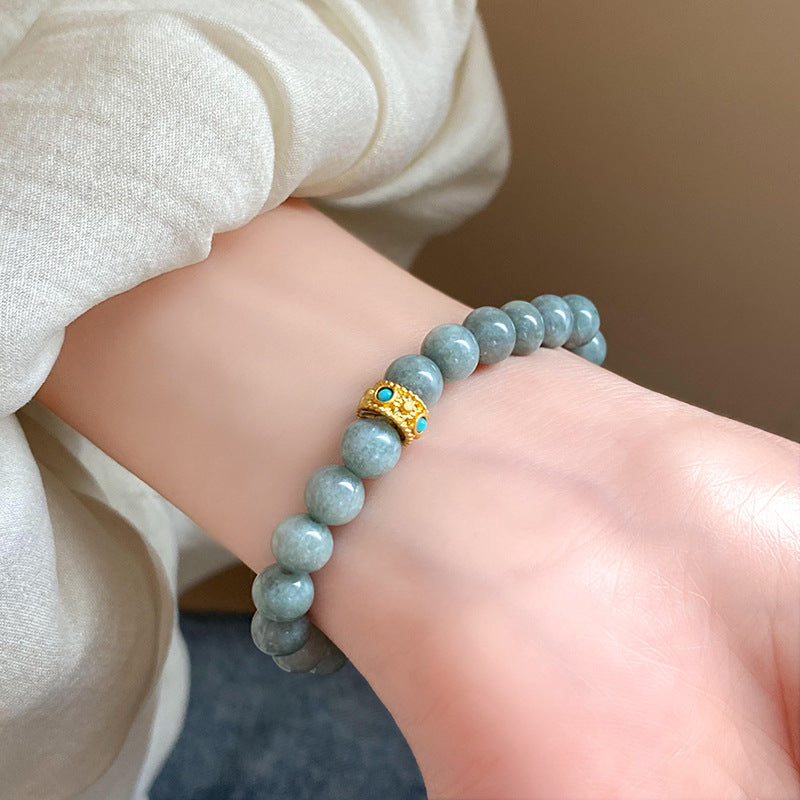 Vintage Beaded Natural Stone Bracelet