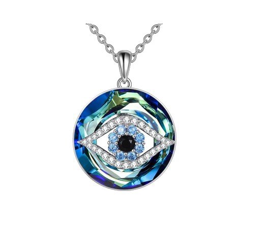 Necklais Cylch Cristal Blodyn Heliwm