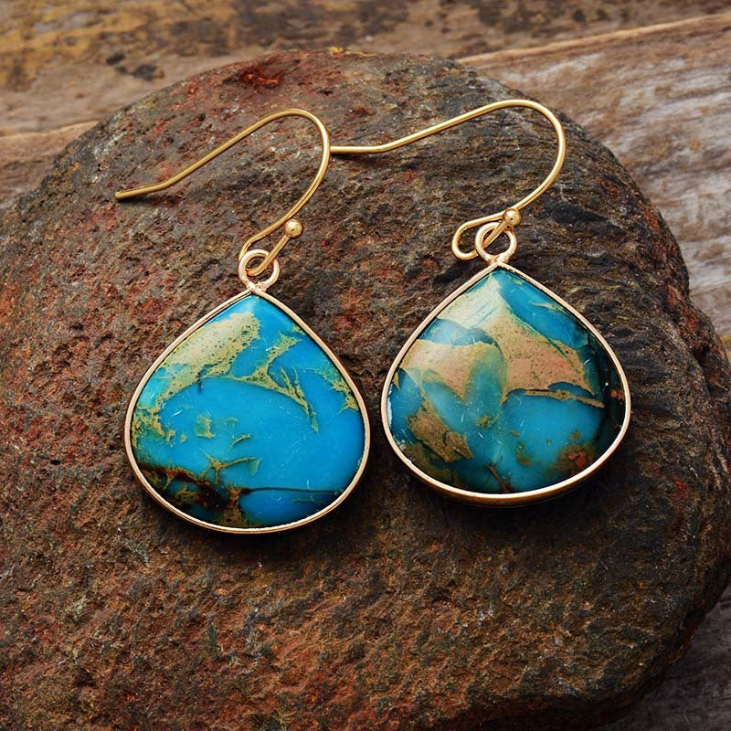 Bohemian Emperor Stone Earrings