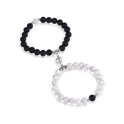 Couple Bracelet Magnetic Distance Couple Bracelet Design Sense Love Magnetic Buckle Couple Bracelet One Pair