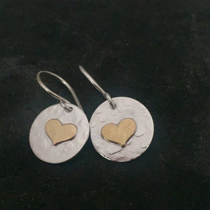Vintage Heart Earrings