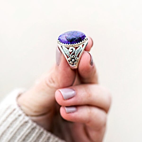 🔥Last Day 49% OFF🎁Purple Turquoise Ring