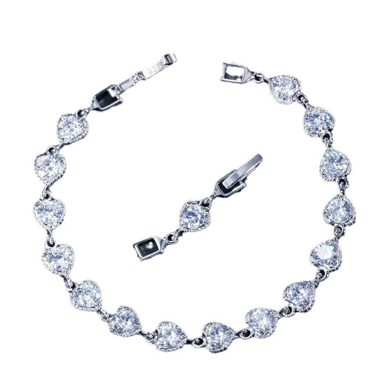 Heart  Zircon Bracelet