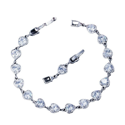 Heart  Zircon Bracelet