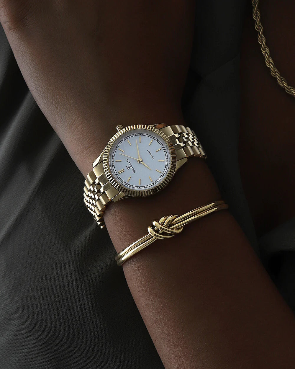Dual Knot Bangle Polished