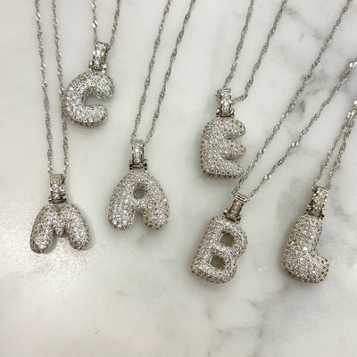💓🎁2023-Christmas Hot Sale🎁Alphabet Crystal Pendant '18k Gold & Silver Plated'
