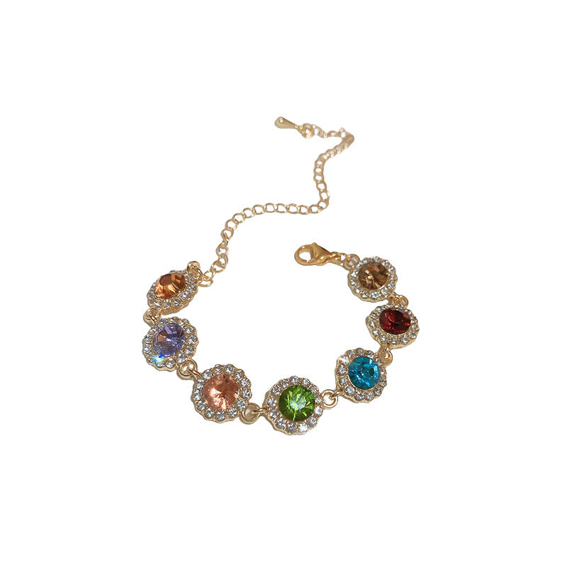 Retro Colored  Geometric Bracelet