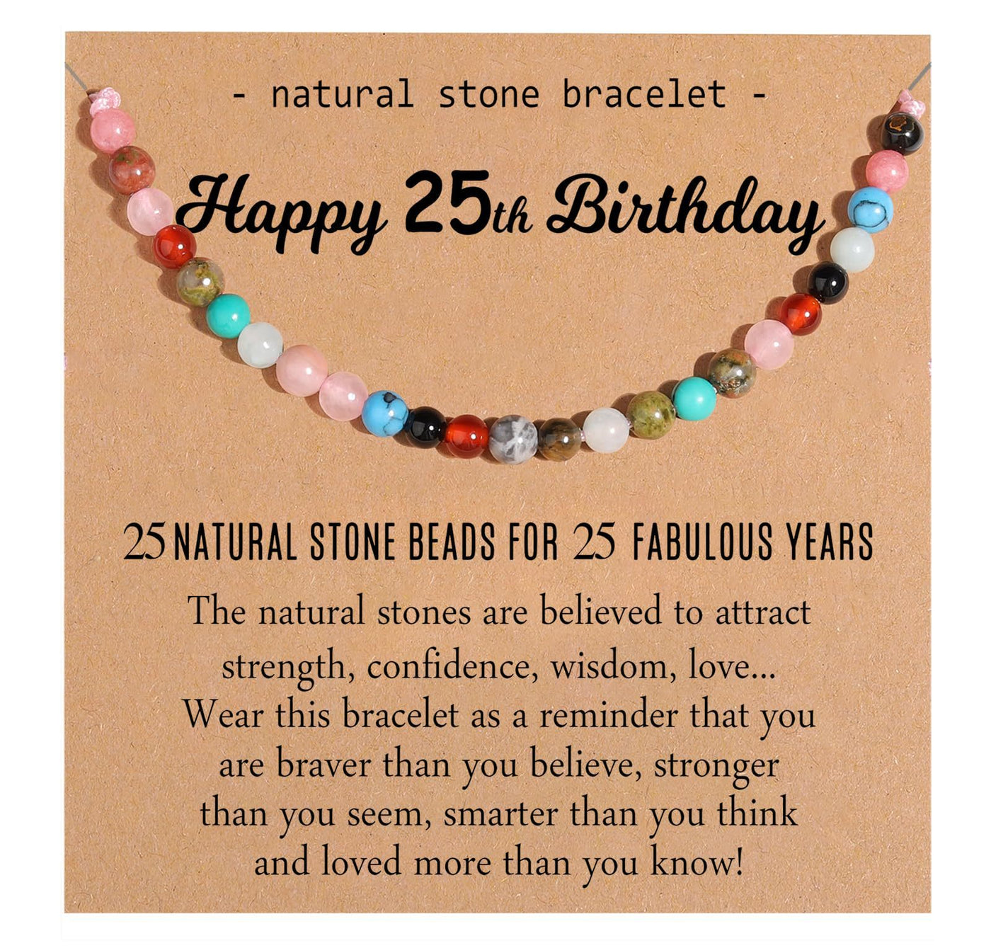 Natural Healing Crystal Birthday Bracelet Gifts