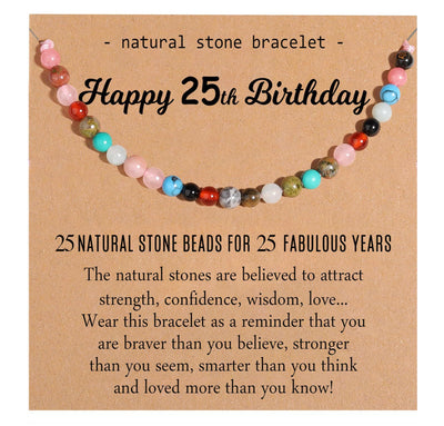 Natural Healing Crystal Birthday Bracelet Gifts