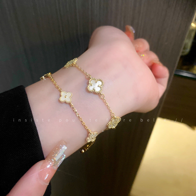 Zircon Flower Bracelet