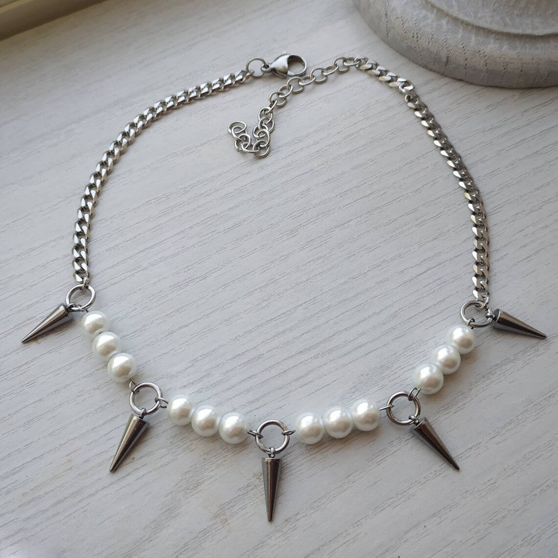 Pearl Nail Necklace