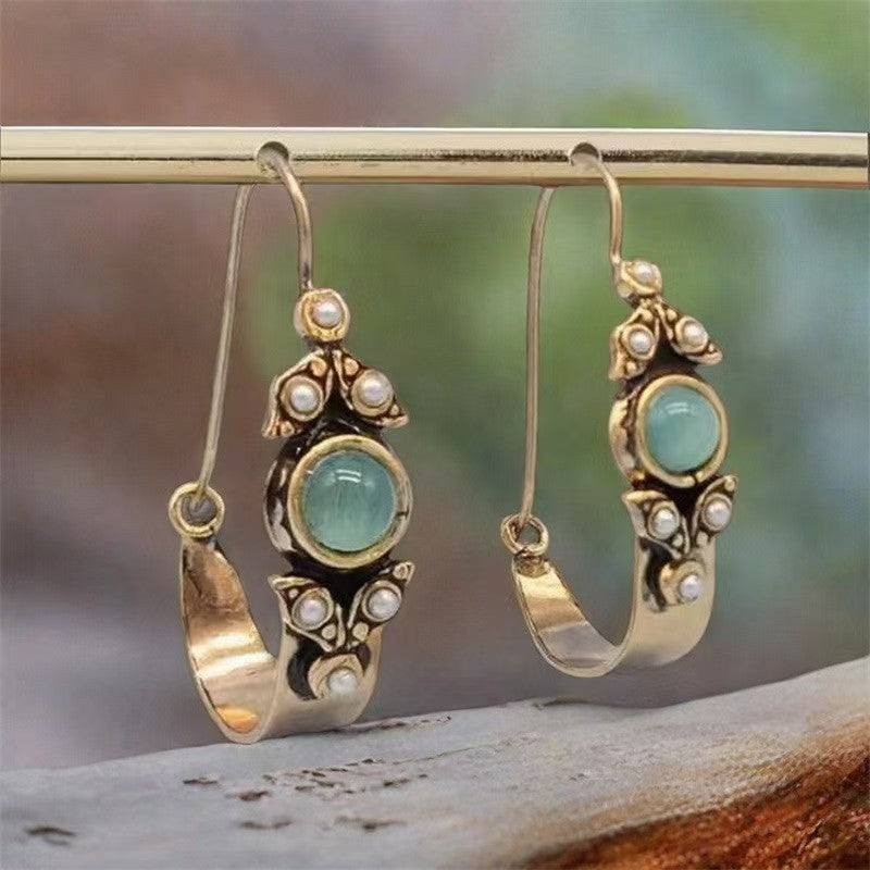 Fashion Retro Ethnic Style Pendant Earrings