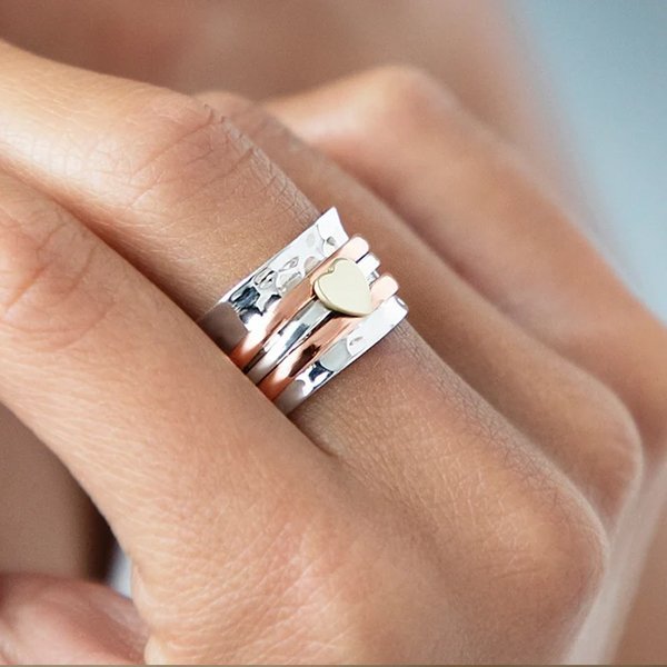 🔥 50% OFF FOR 2nd Item 🎁 Self Love Spinner Heart Ring💖