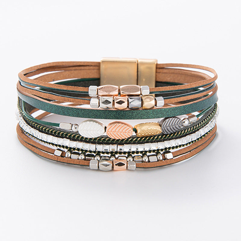 Summer Beach Leather Bracelet