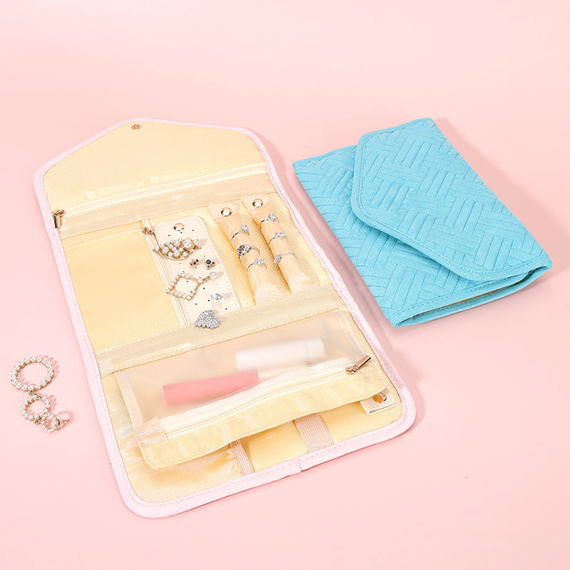 Velvet Jewelry Portable Folding Bag
