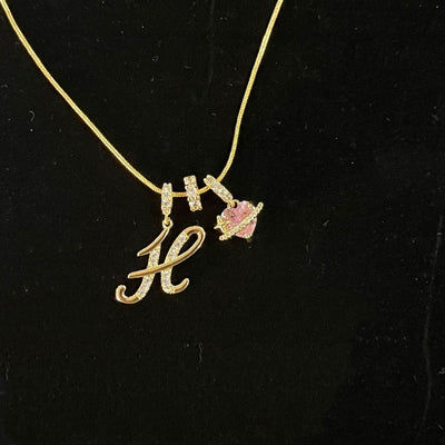 Personalized Custom 18K Gold Plated Alphabet Necklace, Artistic Design Name Necklace, Fashionable Exquisite Gift for Women and Girls