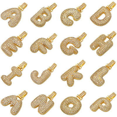 💓🎁2023-Christmas Hot Sale🎁Alphabet Crystal Pendant '18k Gold & Silver Plated'