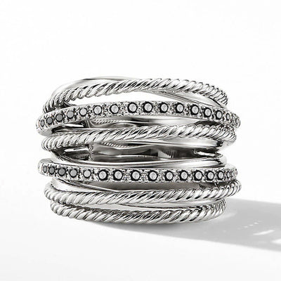 Creative Cross Zircon Ring