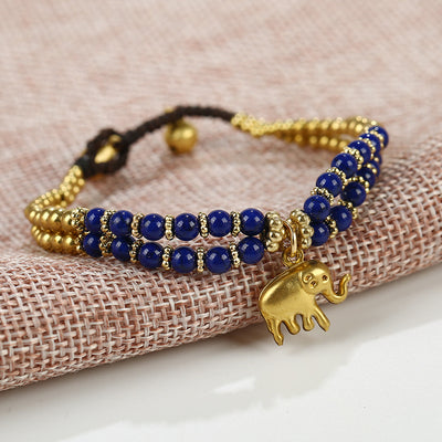 Retro Animal Handmade Woven Turquoise Bracelet
