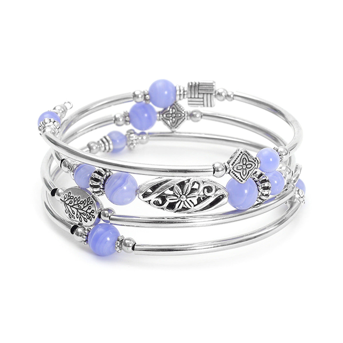 Multi-layer Turquoise Wrapped  Bracelet
