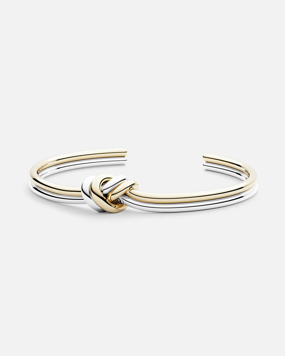 Dual Knot Bangle Polished