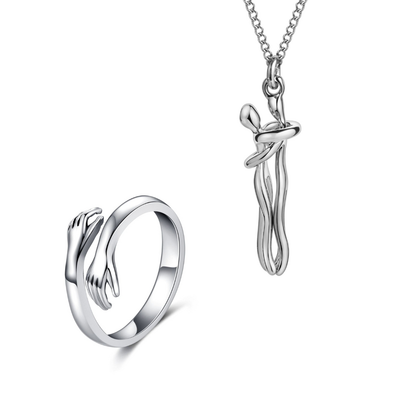 LAST DAY 49% OFF⇝💓 Hug Necklace (With A free Hug Ring)