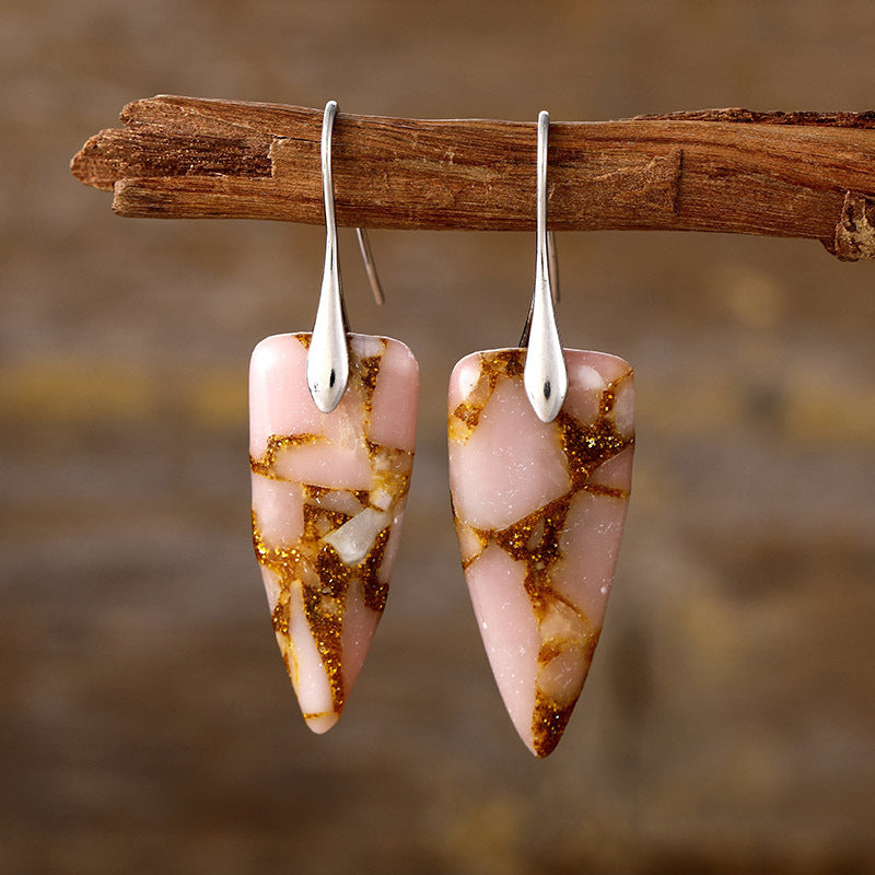 Vintage Natural Stone Earrings