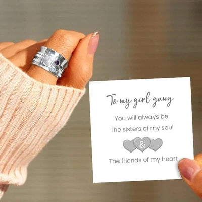 🔥Last Day 49% OFF🎁Spinner Heart Ring👩‍❤️‍👩''Sisters of my soul & Friends of my heart''💕