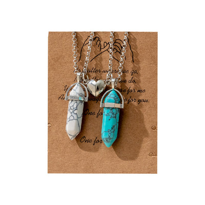 Column Pendant Necklace Couple Magnetic Necklace
