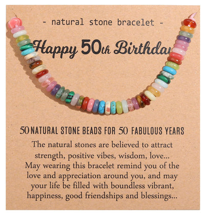 Natural Healing Crystal Birthday Bracelet Gifts