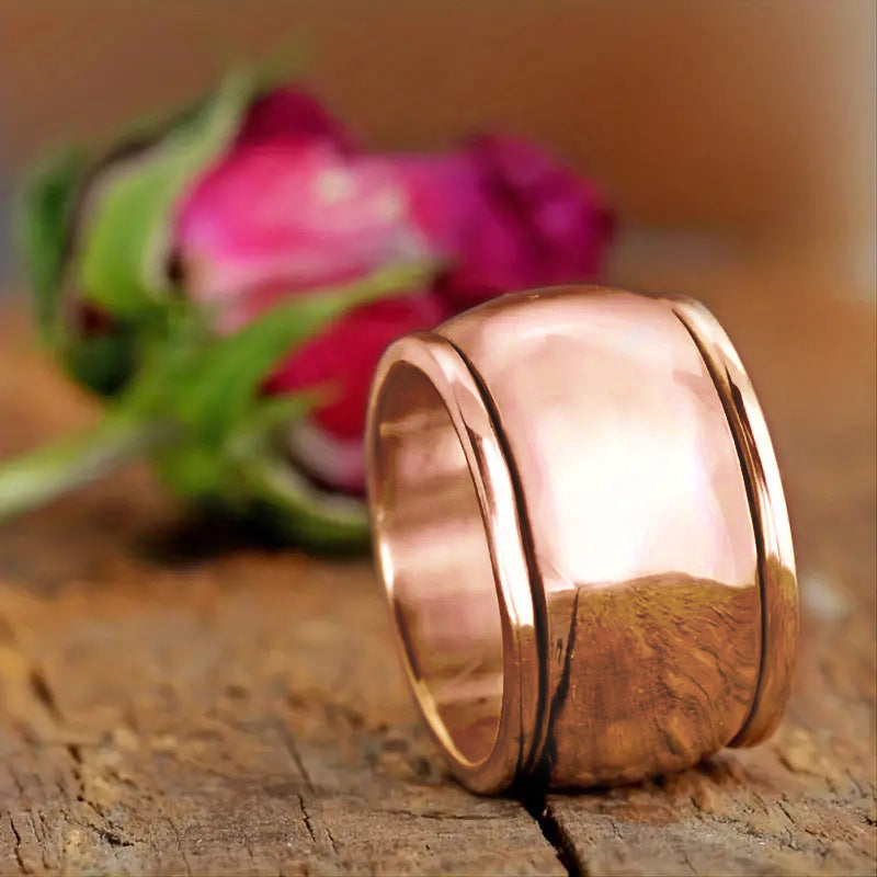 Wide Face Minimalist Ring