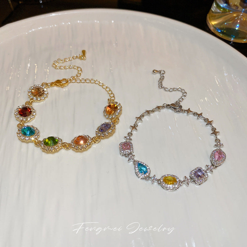 Retro Colored  Geometric Bracelet