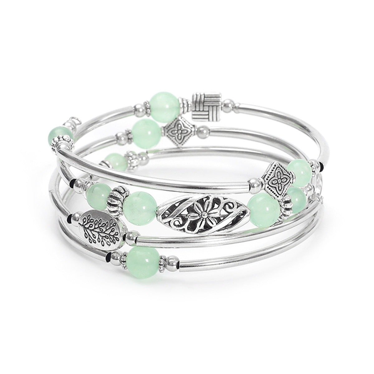 Multi-layer Turquoise Wrapped  Bracelet