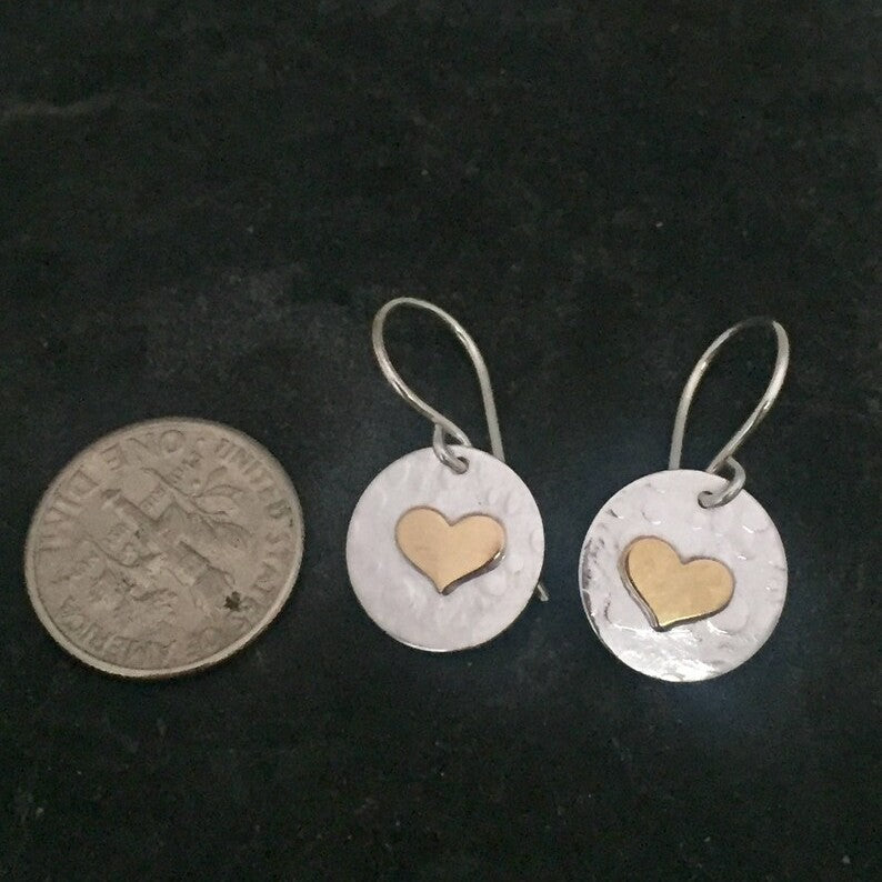 Vintage Heart Earrings