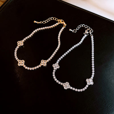 Zircon Three Flower Bracelet