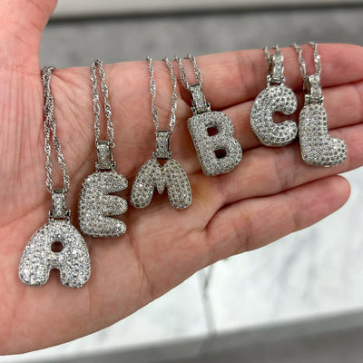 💓🎁2023-Christmas Hot Sale🎁Alphabet Crystal Pendant '18k Gold & Silver Plated'