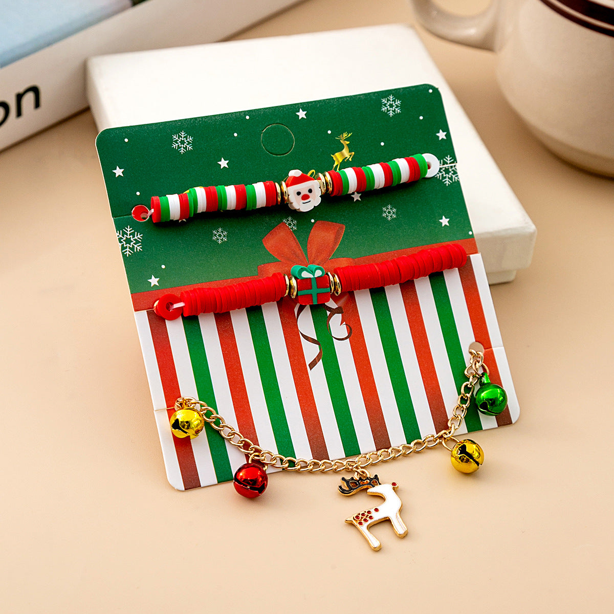 Christmas Deer Bell Bracelet